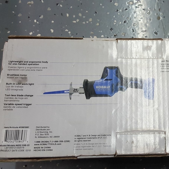 Brushless Cordless Reciprocating Saw NIB - Picture 2 of 3